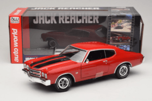 Chevrolet Chevelle SS Roșu Jack Reacher Auto World 1:18 AWSS109/06 Metal - imaginea 8 din 8