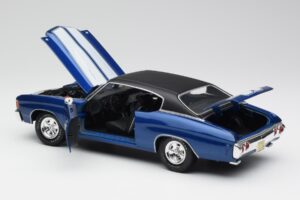 Chevrolet Chevelle SS 454 Albastru Maisto 1:18 531886 Metal - imaginea 5 din 8