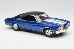 Chevrolet Chevelle SS 454 Albastru Maisto 1:18 531886 Metal - imaginea 6 din 8