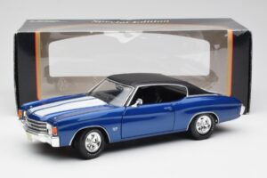 Chevrolet Chevelle SS 454 Albastru Maisto 1:18 531886 Metal - imaginea 8 din 8