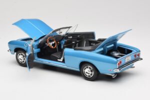 Chevrolet Corvair Monza Cabriolet Albastru Road Signature 1:18 92498 Metal - imaginea 5 din 8