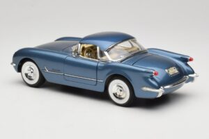 Chevrolet Corvette C1 Albastru Mira 1:18 6105 Metal - imaginea 7 din 8
