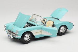 Chevrolet Corvette C1 Albastru & Alb Bburago 1:18 3024-M2 Metal - imaginea 2 din 8