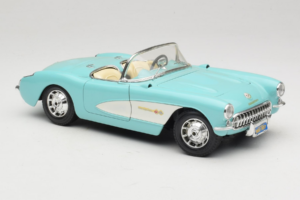 Chevrolet Corvette C1 Albastru & Alb Bburago 1:18 3024-M2 Metal - imaginea 6 din 8