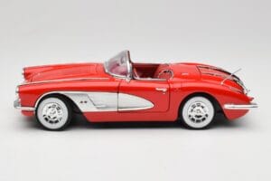 Chevrolet Corvette C1 Roșu Motormax 1:18 73100TC Metal - imaginea 4 din 8