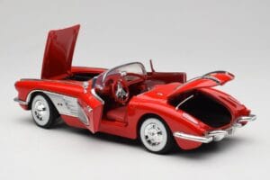 Chevrolet Corvette C1 Roșu Motormax 1:18 73100TC Metal - imaginea 5 din 8