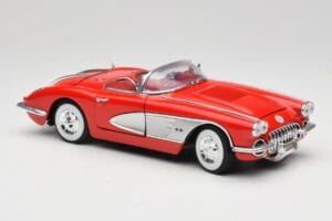 Chevrolet Corvette C1 Roșu Motormax 1:18 73100TC Metal - imaginea 6 din 8