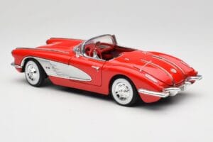 Chevrolet Corvette C1 Roșu Motormax 1:18 73100TC Metal - imaginea 7 din 8