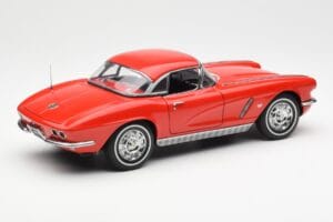 Chevrolet Corvette C1 Cabriolet Roman Roșu AUTOart 1:18 71102 Metal - imaginea 3 din 8