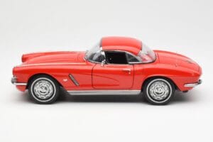 Chevrolet Corvette C1 Cabriolet Roman Roșu AUTOart 1:18 71102 Metal - imaginea 4 din 8