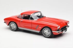 Chevrolet Corvette C1 Cabriolet Roman Roșu AUTOart 1:18 71102 Metal - imaginea 6 din 8