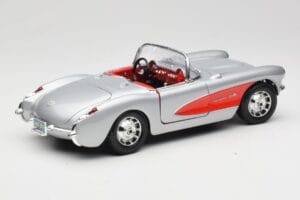 Chevrolet Corvette C1 Argintiu Bburago 1:18 3034 Metal - imaginea 3 din 8