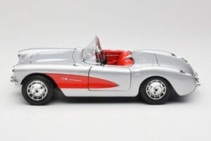 Chevrolet Corvette C1 Argintiu Bburago 1:18 3034 Metal - imaginea 4 din 8