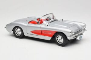 Chevrolet Corvette C1 Argintiu Bburago 1:18 3034 Metal - imaginea 6 din 8