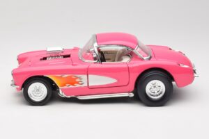 Chevrolet Corvette C1 Gasser Roz Road Legends 1:18 92019-R1 Metal - imaginea 4 din 8