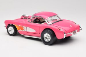 Chevrolet Corvette C1 Gasser Roz Road Legends 1:18 92019-R1 Metal - imaginea 7 din 8