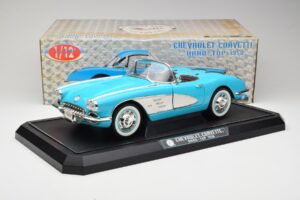 Chevrolet Corvette C1 Hard Top Albastru Solido 1:12 1202-M1 Metal - imaginea 8 din 8