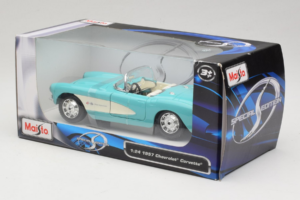 Chevrolet Corvette C1 Verde Mentă Maisto 1:24 31275 Metal - imaginea 3 din 3