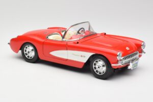 Chevrolet Corvette C1 Roadster Roșu Bburago 1:18 3024 Metal - imaginea 6 din 8