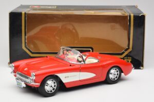 Chevrolet Corvette C1 Roadster Roșu Bburago 1:18 3024 Metal - imaginea 8 din 8
