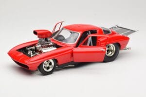 Chevrolet Corvette C3 Dragster Roșu Hot Wheels 1:18 29226 Metal - imaginea 2 din 8