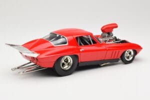 Chevrolet Corvette C3 Dragster Roșu Hot Wheels 1:18 29226 Metal - imaginea 3 din 8