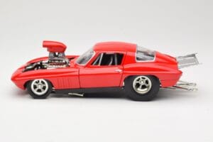 Chevrolet Corvette C3 Dragster Roșu Hot Wheels 1:18 29226 Metal - imaginea 4 din 8