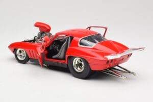 Chevrolet Corvette C3 Dragster Roșu Hot Wheels 1:18 29226 Metal - imaginea 5 din 8