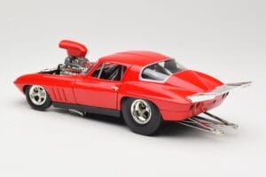 Chevrolet Corvette C3 Dragster Roșu Hot Wheels 1:18 29226 Metal - imaginea 7 din 8