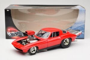 Chevrolet Corvette C3 Dragster Roșu Hot Wheels 1:18 29226 Metal - imaginea 8 din 8