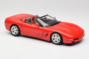 Chevrolet Corvette C5 Cabriolet Roșu Bburago 1:18 3076 Metal - imaginea 6 din 8