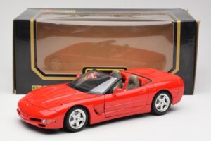 Chevrolet Corvette C5 Cabriolet Roșu Bburago 1:18 3076 Metal - imaginea 8 din 8