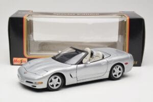 Chevrolet Corvette C5 Cabriolet Argintiu Maisto 1:18 50317 Metal - imaginea 8 din 8