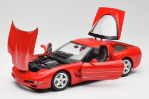 Chevrolet Corvette C5 Roșu Bburago 1:18 3066 Metal - imaginea 2 din 8