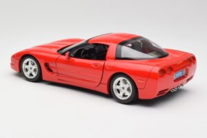 Chevrolet Corvette C5 Roșu Bburago 1:18 3066 Metal - imaginea 7 din 8