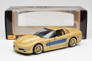 Chevrolet Corvette C5 Guldstrand Signature Edition Auriu Maisto 1:18 31657 Metal - imaginea 8 din 8