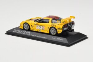 Chevrolet Corvette C5-R #3 R. Fellows / J. O'Connell / O. Gavin ALMS Petit Le Mans 2002 Minichamps 1:43 400021493 Metal - imaginea 3 din 4
