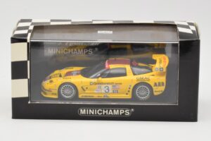 Chevrolet Corvette C5-R #3 R. Fellows / J. O'Connell / O. Gavin ALMS Petit Le Mans 2002 Minichamps 1:43 400021493 Metal - imaginea 4 din 4