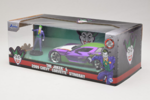 Chevrolet Corvette C6 Stingray The Joker With Figure Jada 1:24 253255020 Metal - imaginea 3 din 3