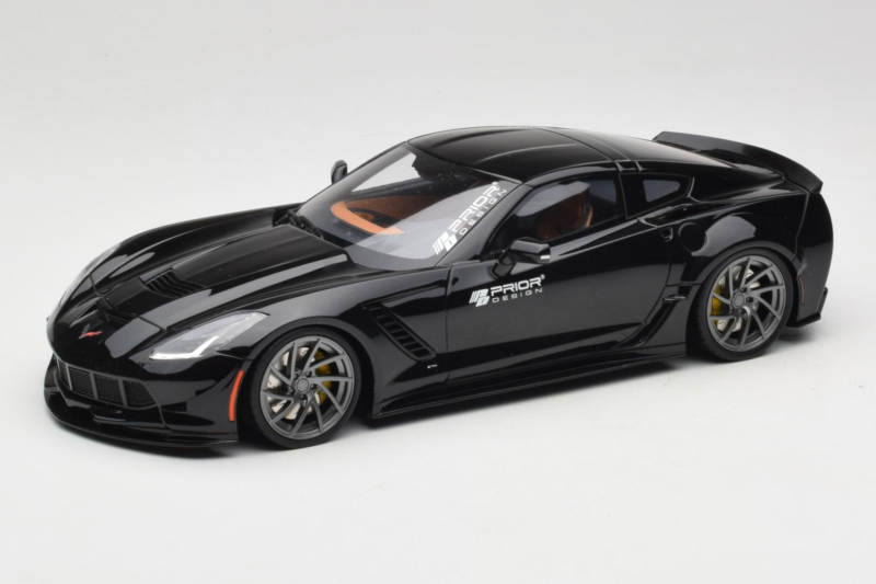 Chevrolet Corvette C7 Prior Design Negru GT Spirit 1:18 GT249 Rășină