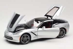 Chevrolet Corvette C7 Argintiu Maisto 1:18 38132 Metal - imaginea 2 din 8