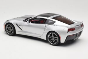 Chevrolet Corvette C7 Argintiu Maisto 1:18 38132 Metal - imaginea 7 din 8