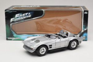 Chevrolet Corvette Grand Sport Argintiu Fast & Furious Greenlight 1:18 12842 Metal - imaginea 6 din 6