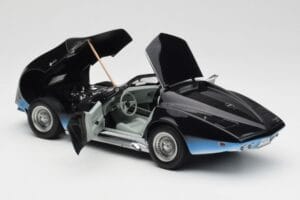 Chevrolet Corvette Manta Ray Albastru AUTOart 1:18 71041 Metal - imaginea 5 din 8
