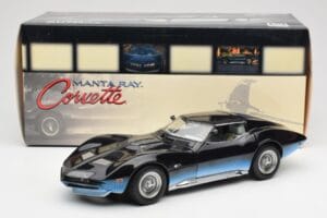 Chevrolet Corvette Manta Ray Albastru AUTOart 1:18 71041 Metal - imaginea 8 din 8