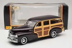 Chevrolet Fleetmaster Woody Negru Maisto 1:18 56043 Metal - imaginea 8 din 8