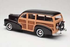 Chevrolet Fleetmaster Woody Negru & Wood Panels Maisto 1:18 43697545B Metal - imaginea 7 din 8