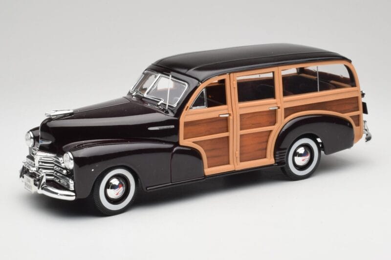 Chevrolet Fleetmaster Woody Negru & Wood Panels Maisto 1:18 43697545B Metal