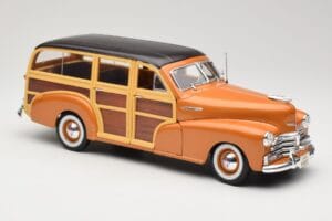 Chevrolet Fleetmaster Woody Auriu Maisto 1:18 56042 Metal - imaginea 6 din 8