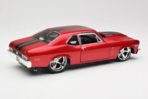 Chevrolet Nova SS Coupe Roșu Maisto 1:18 31083-M1 Metal - imaginea 3 din 8